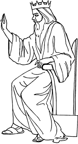 King Herod  Coloring Page